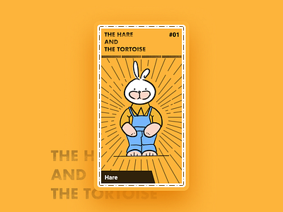 Game Card #01_The Hare & The Tortoise game design graphic design illustration