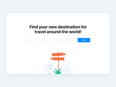 UI search for destination