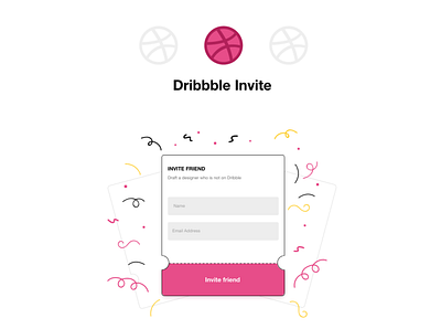 1 Dribbble Invite app arabic daily ui design illustration invitation invite invite design invite friends ui ui design uidesign uiux ux