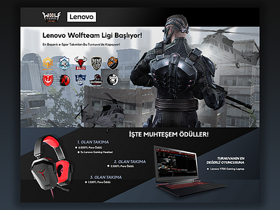 PC Game, Wolfteam - Web Design esport esports fps game landing page ntmrbl pc game shooting game video game