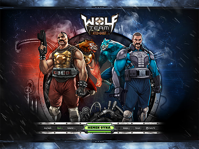 PC Game, Wolfteam - Web Design