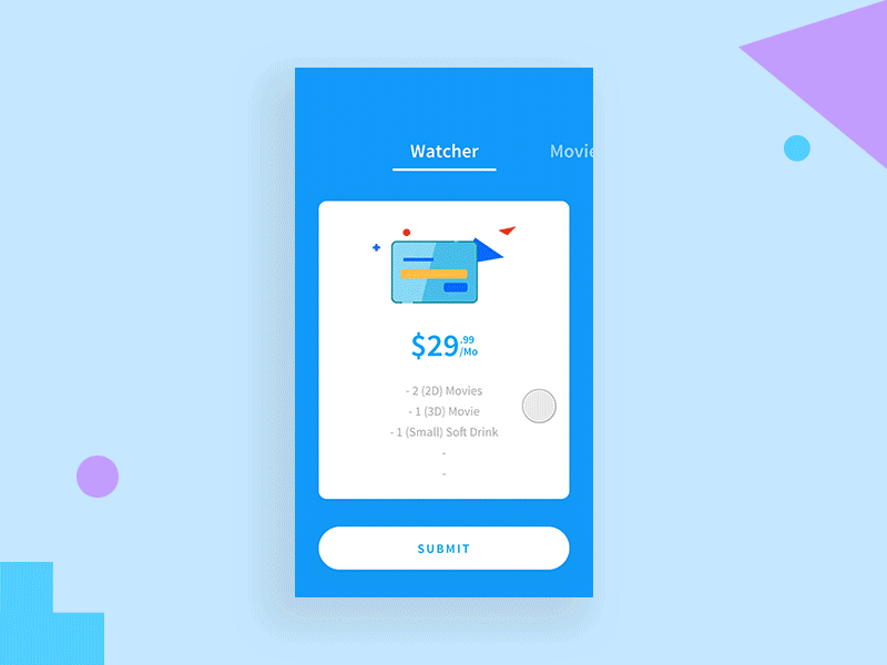 Payment Plan animation app clean interaction minimal offers payment plan ui ux