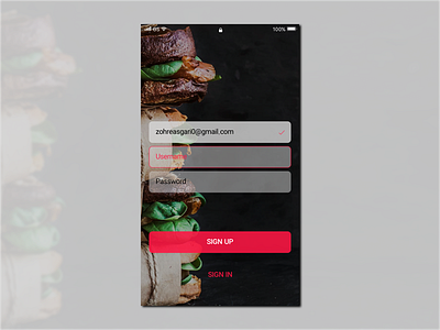 Sign Up 001 dailyui design ui