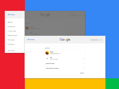 Daily UI #007 Setting dailyui design ui ux google