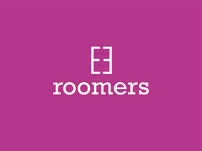 roomers branding logo logotype purple student accommodation