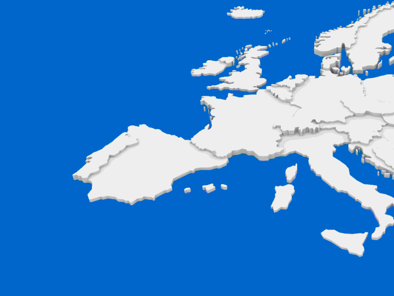 Europe Map Animation