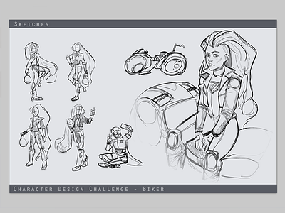 Biker sketches - CdC