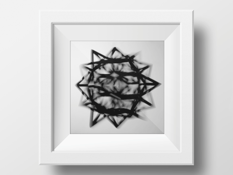 Polyhedron art black construction dynamic geometry grid identity leonardo da vinci photography polyhedron visual identity white