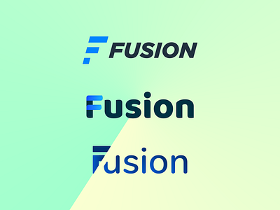 Logo Fusion branding illustration logo