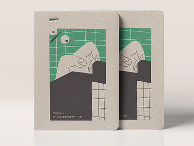 Notebook for Museum book branding design illustration museum print ps