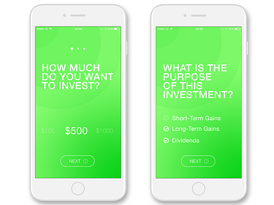 Trading iOS app UI