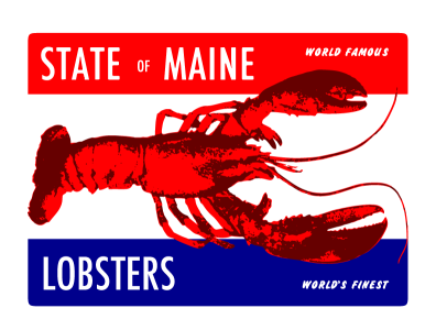State of Maine | Lobsters 1940s lobsterstudio maine