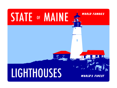 State of Maine | Lighthouse 1940s lighthouses maine