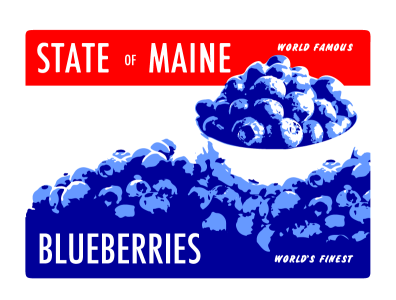 State of Maine | Blueberries 1940s blueberries maine