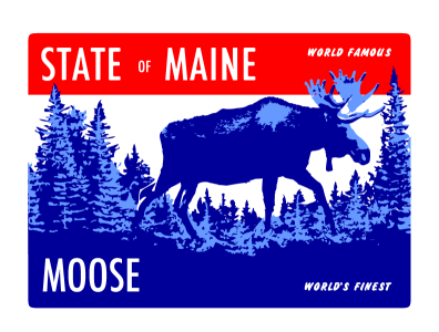 State of Maine | Moose 1940s maine moose