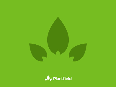 Plantfield Logo fibonacci gardening green leafs logo nature plants