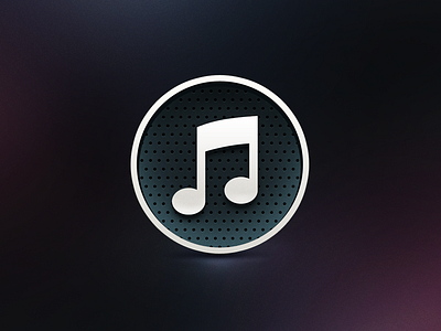 iTunes Icon dark itunes music speaker