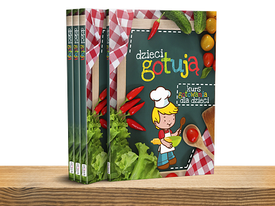 Book Cover - Kids cooking book book cover cover cover design cover layout design