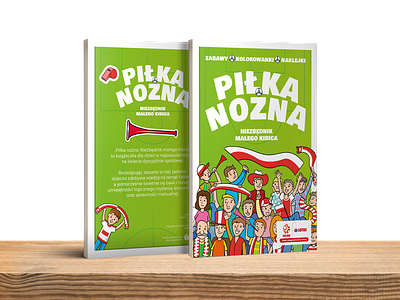 Book Cover - Football for kids - Piłka Nożna book book cover colorfull cover cover design cover layout design kids book kids cover
