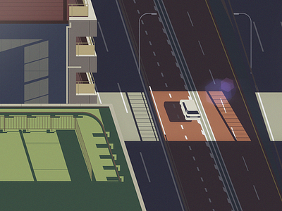 City Car aftereffect animation city design gfxmob illustration illustrator jakarta vector