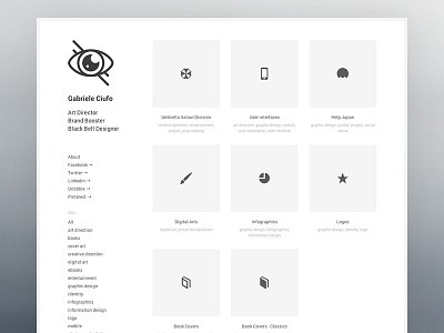 Portfolio / Personal website clean flat graphic design light minimal personal portfolio showcase ui web design website white