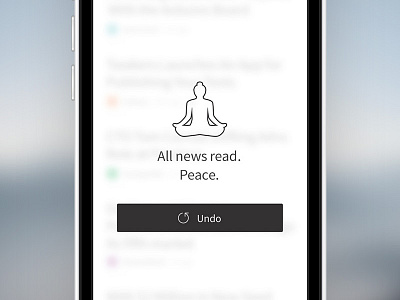 The Buddha's Spot #2 app buddha empty state feed feed reader ios iphone message news smartphone ui zen
