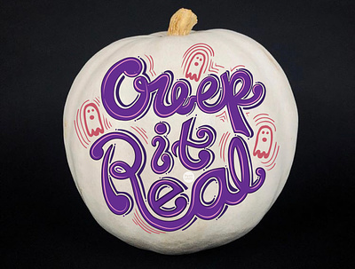 Creep it real - Halloween creepitreal creepy dribbbleweeklywarmup font ghoul halloween lettering lettering art pumpkin typography