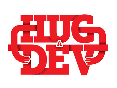Hugadev custom design development graphic illustration lettering type typography