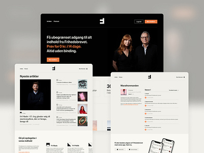 Frihedsbevet design news ux webdesign