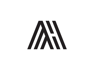 AH Monogram branding identity logo logo design modern monogram
