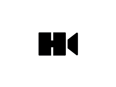 H + Video Logo h logo icon logo minimal simplistic typography video video icon