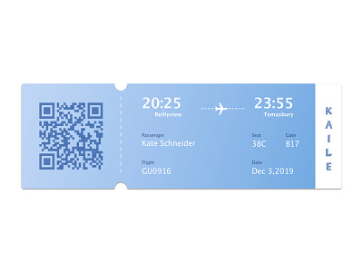 Boarding Pass dailyui dailyui024 design ticket ui uidesign ux visual design