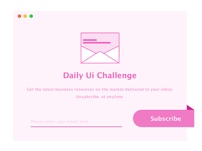 Email Subscription dailyui dailyui026 illustration ui uidesign ux web webdesign