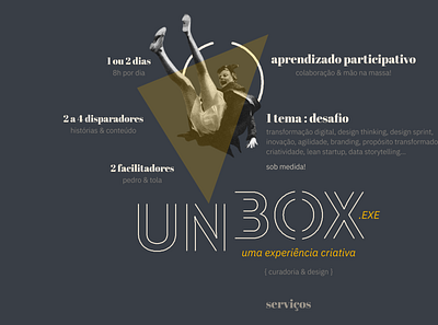 UNBOX . experiência branding design illustration presentation visual identity