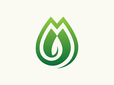 M leaf logo abstract alphabet business creative design font green icon illustration leaf letter logo logotype m modern natural nature sign symbol vector