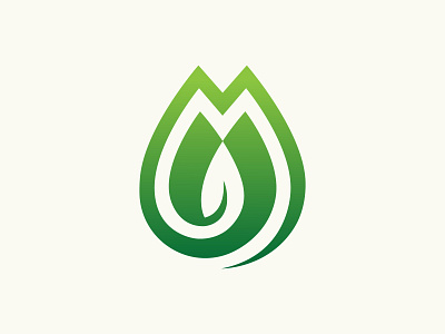 M leaf logo