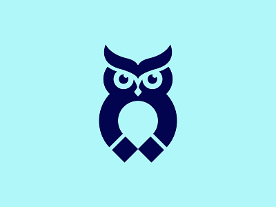 MagneTowl animal bird cute design logo logos magnets mascot moon negative space night nocturnal owl owls sign vector