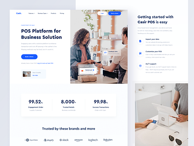 Concept Landing page design minimal ui ux ux product design