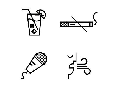 Voice Care Icons cigarette couching glass hospital icons microphone voice water