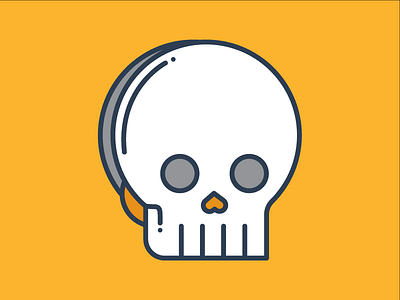 Skully illustration simple skull