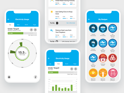 DTE Insight app dte energy graph insight iot real time smart home tracking ui