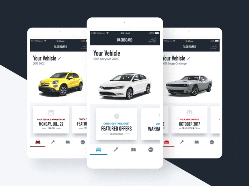 Mopar Owner's Companion App Case Study - Launch android app car ios mopar owner truck ui ux vehicle