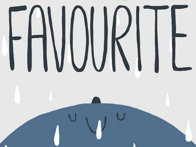 Rainy days are my FAVOURITE doodle illustration lettering