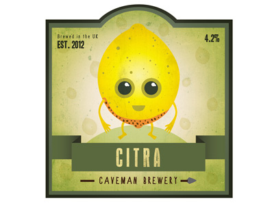 CITRA beer illustration label