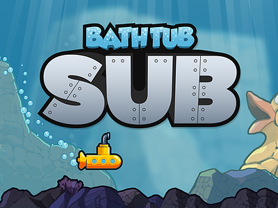 Bathtub Sub app game game design ios logo