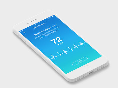 Blood Pressure App Concept health health app healthcare ios iot iphone mobile wellness