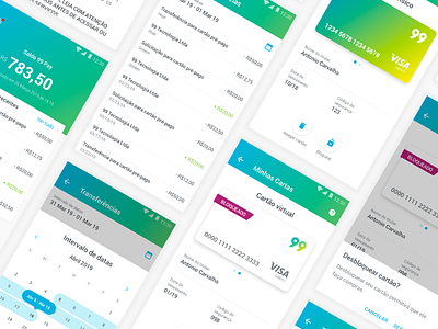 99Pay android app bank app bank card banking banking app clean design finance fintech ios iphone mobile mobile app mobile app design sketch ui