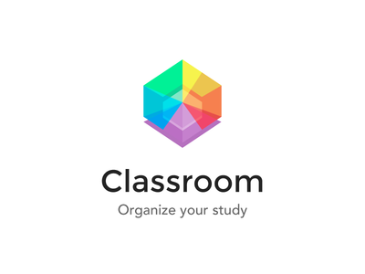 Classroom Logo classroom color colorful design experience flat font logo logotype mark minimalstic typography