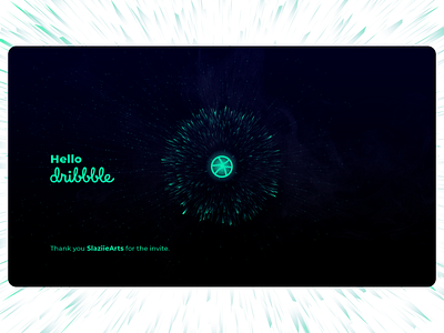 hello dribbble | Thank you SlaziieArts! design first shot firstshot hello dribble hellodribbble vector