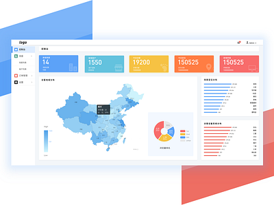 Background management background blue clean data management web